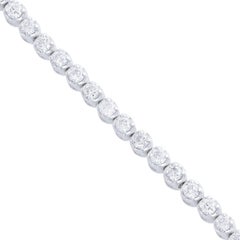 1.80 Carat Diamond 14 Karat White Gold Tennis Bracelet