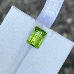 1.80 Carat  Natural Loose Green Peridot Stone Pixel Cut Pakistani Gemstone