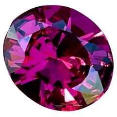 1.80 Carats Pinkish Red Loose Garnet Stone Oval Cut Natural Tanzanian Gemstone