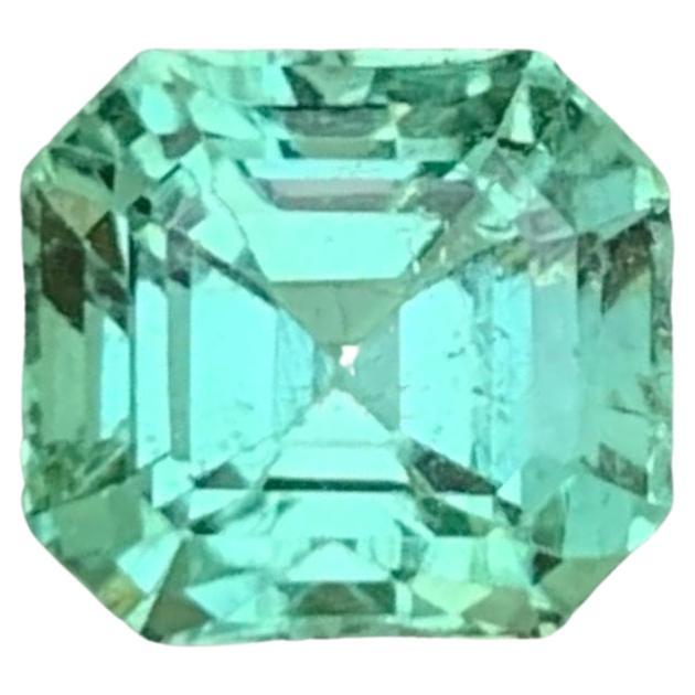 1.80 carats Seafoam Tourmaline Stone Asscher Cut Afghan Gemstone