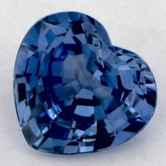 1.80 Ct Blue Sapphire Heart Loose Gemstone