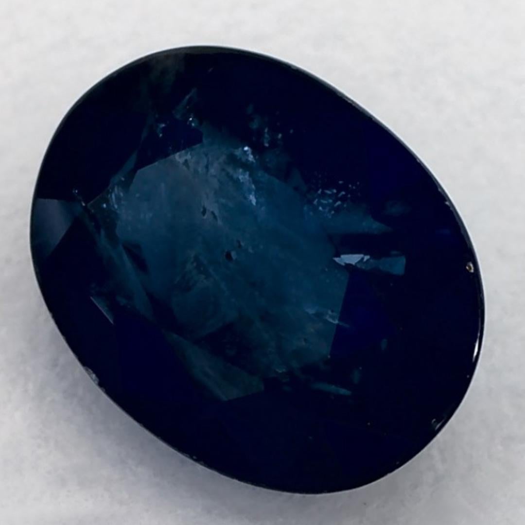 Taille ovale 1.80 Ct Blue Sapphire Oval Loose Gemstone (pierre précieuse en vrac) en vente