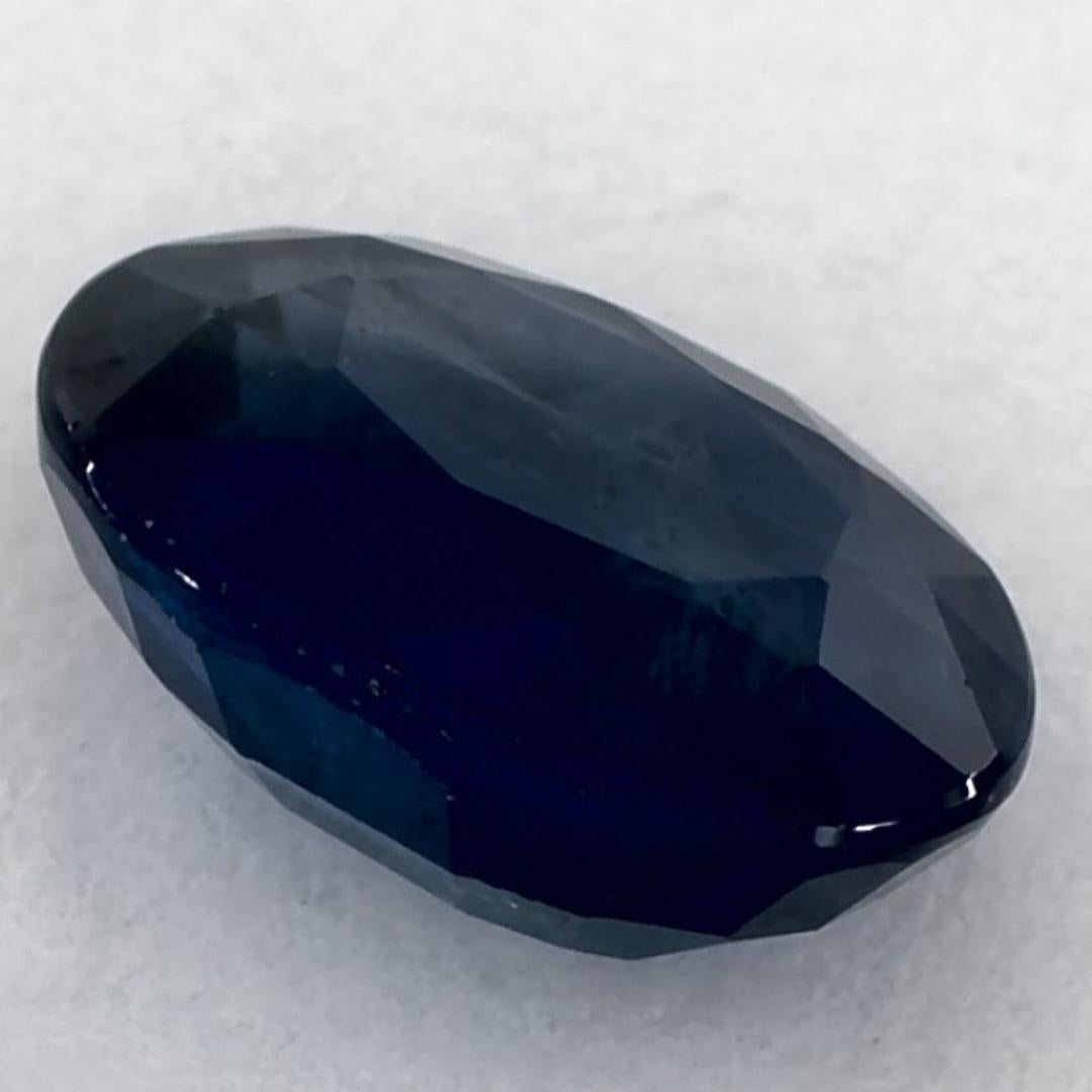 1.80 Karat Blauer Saphir Oval Loser Edelstein im Angebot 1