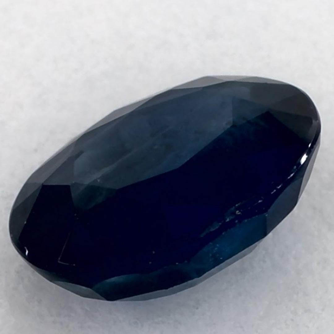 1.80 Karat Blauer Saphir Oval Loser Edelstein im Angebot 2