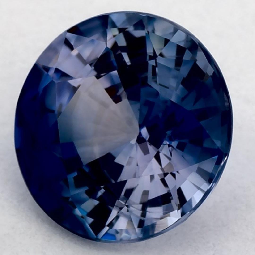1.80 Karat Blauer runder Saphir, loser Edelstein (Rundschliff) im Angebot