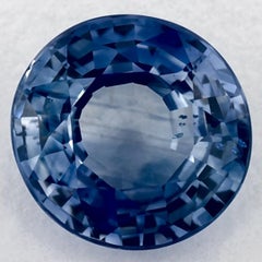 1.80 Karat Blauer runder Saphir, loser Edelstein