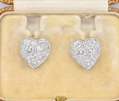 1.80 Ct Diamond F- G  VVS Heart Stud 18 Kt Earrings
