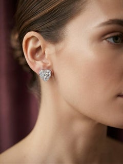 1.80 Ct Diamond F- G VVS Heart Stud 18 Kt Earrings