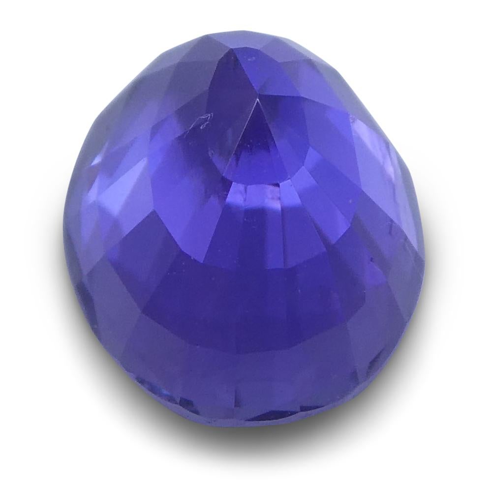 Women's or Men's 1.80 Ct Purple Sapphire Oval GIA Certified Unheated, Sri Lanka For Sale