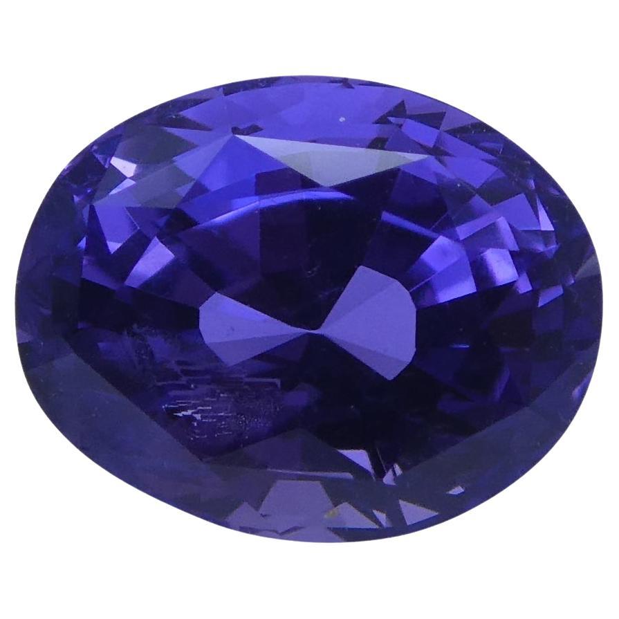 Description: 

One Loose Purple Sapphire  
Report Number: 5192936701  
Weight: 1.80 cts  
Measurements: 7.42x5.88x4.86 mm  
Shape: Oval  
Cutting Style Crown: Modified Brilliant Cut  
Cutting Style Pavilion: Step Cut   
Transparency: Transparent 