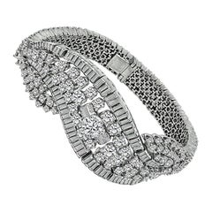 Bracelet en platine avec diamant de 18,00 carats