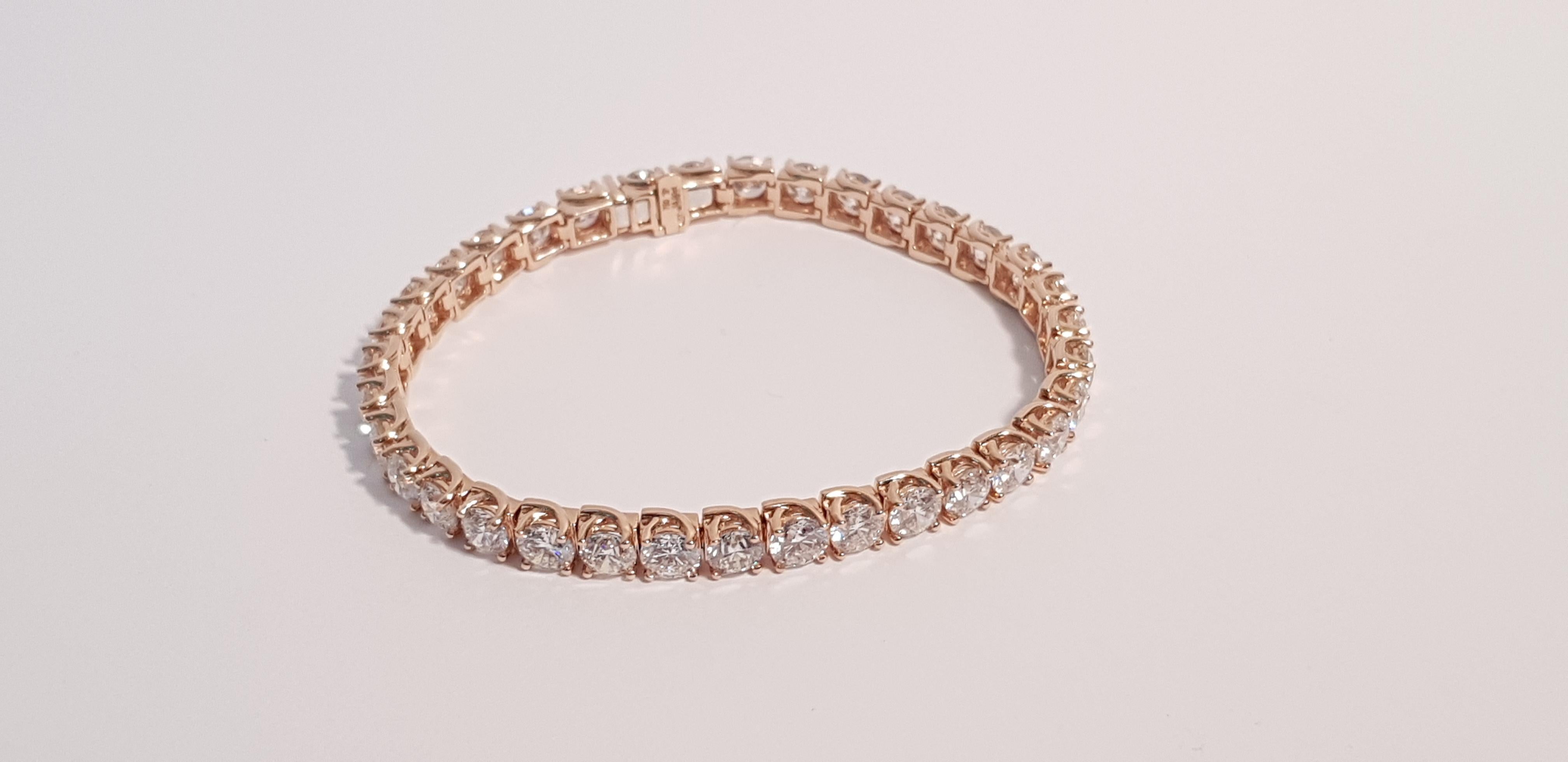18 carat rose gold bracelet