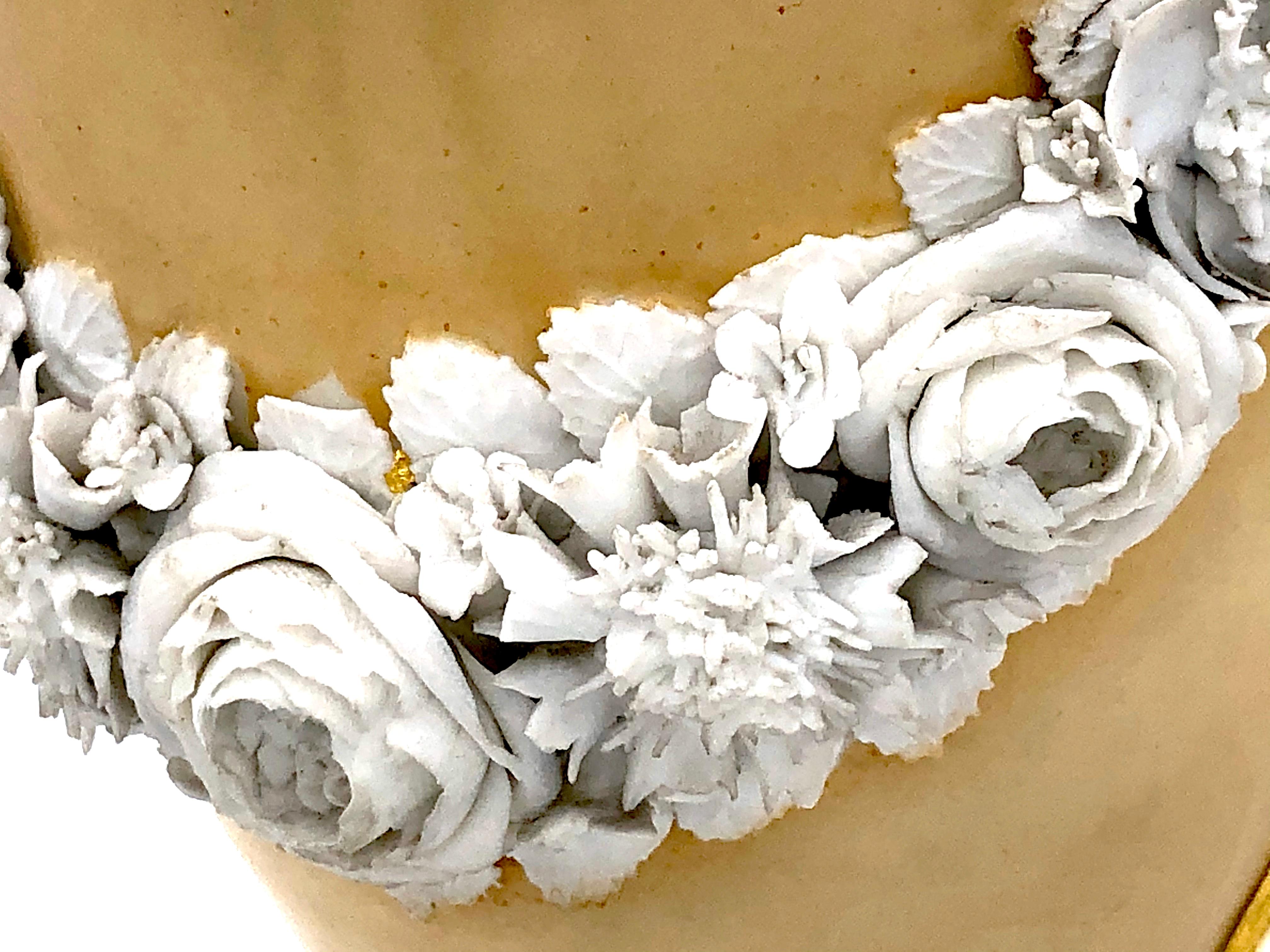 1800 Empire Nast Porcelain Griffins Masks Roses Flowers Garlands France Vase For Sale 2