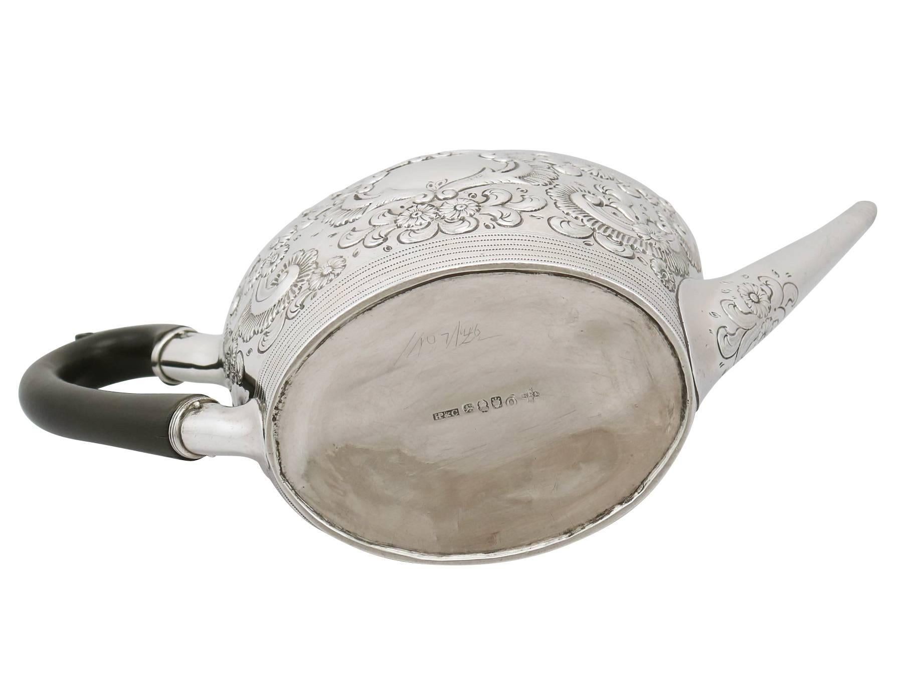 1800 Georgian Sterling Silver Teapot 4