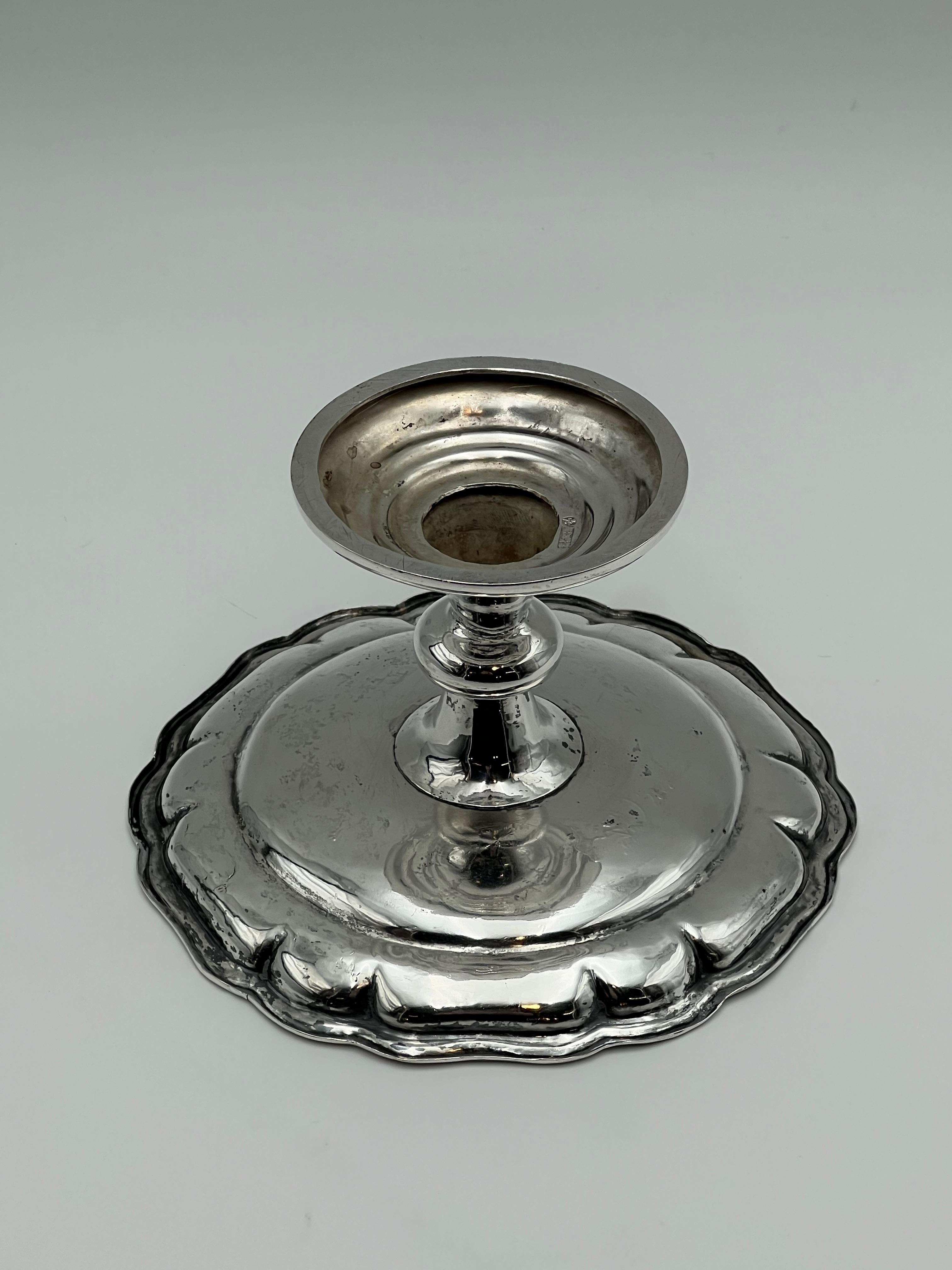 1800 - Un'antica base d'argento cinese / Tazza, fatta a mano, Nanchino in vendita 3