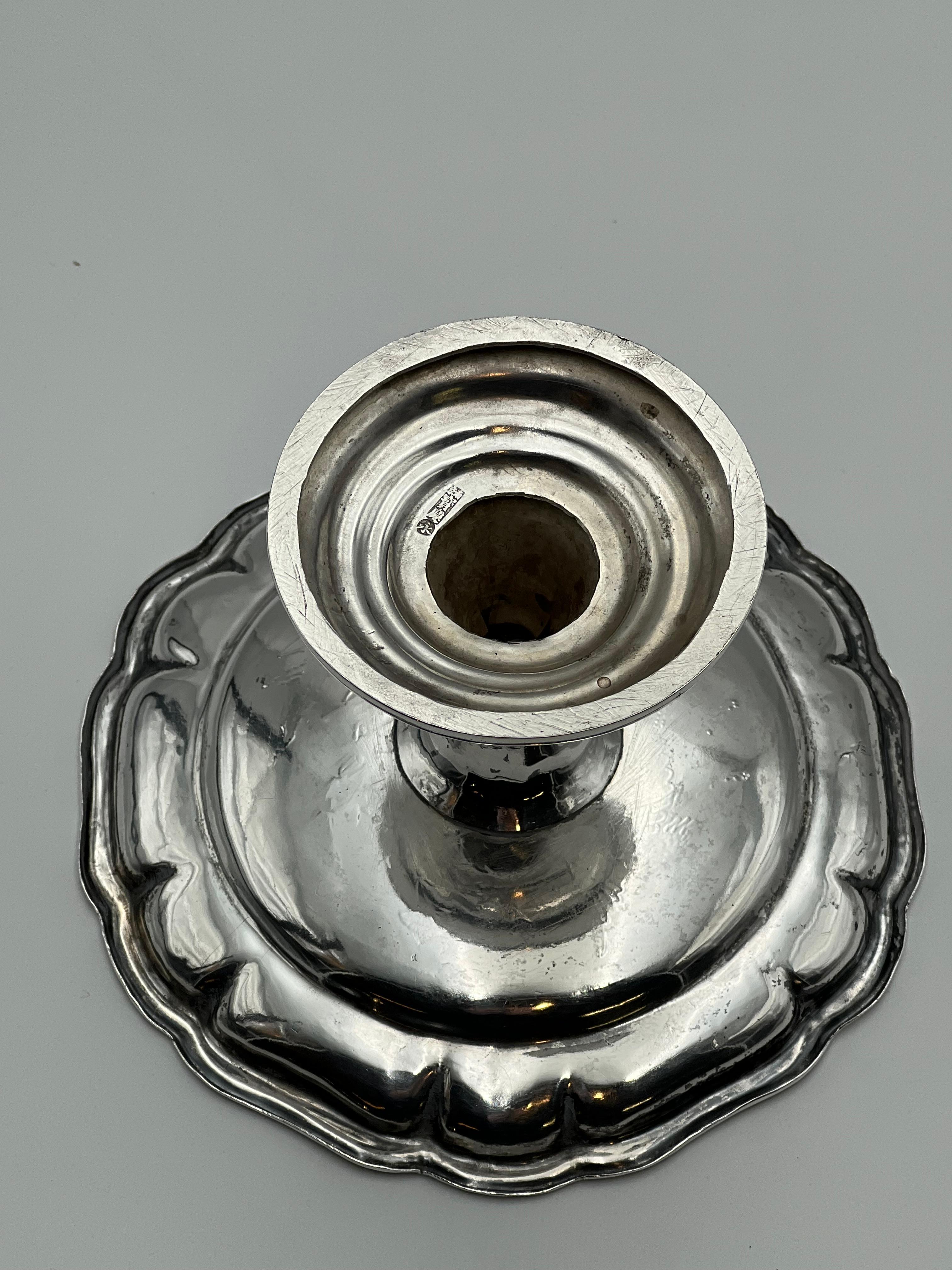 1800 - Un'antica base d'argento cinese / Tazza, fatta a mano, Nanchino in vendita 6