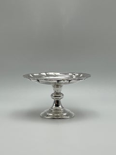 1800s - A Chinese Antique Silver Stand / Tazza, Handcrafted, Nanking