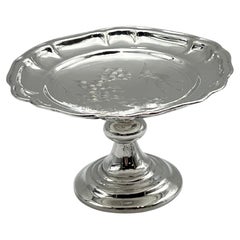 1800s - Un Soporte / Tazza Chino Antiguo de Plata, Hecho a Mano, Nankín