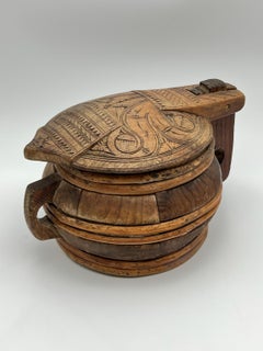 1800s Ancient Icelandic "Askur", Primitive Museum-Quality Early Antique