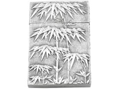 1800s Antique Chinese Export Silver Card Case