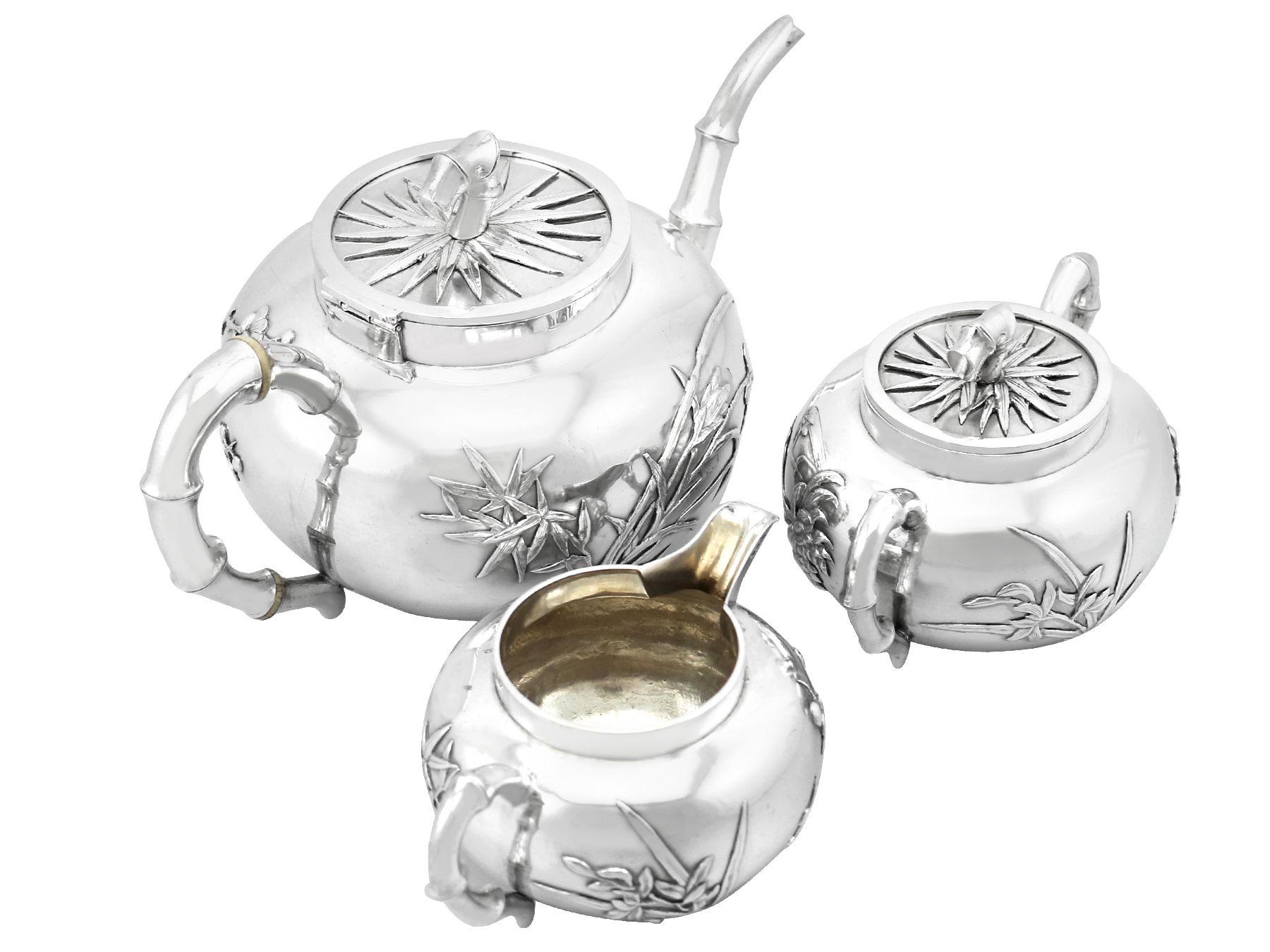 chinese silver tea set