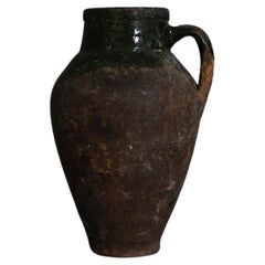 1800's Antique Clay Amphora, Bayram Amphora