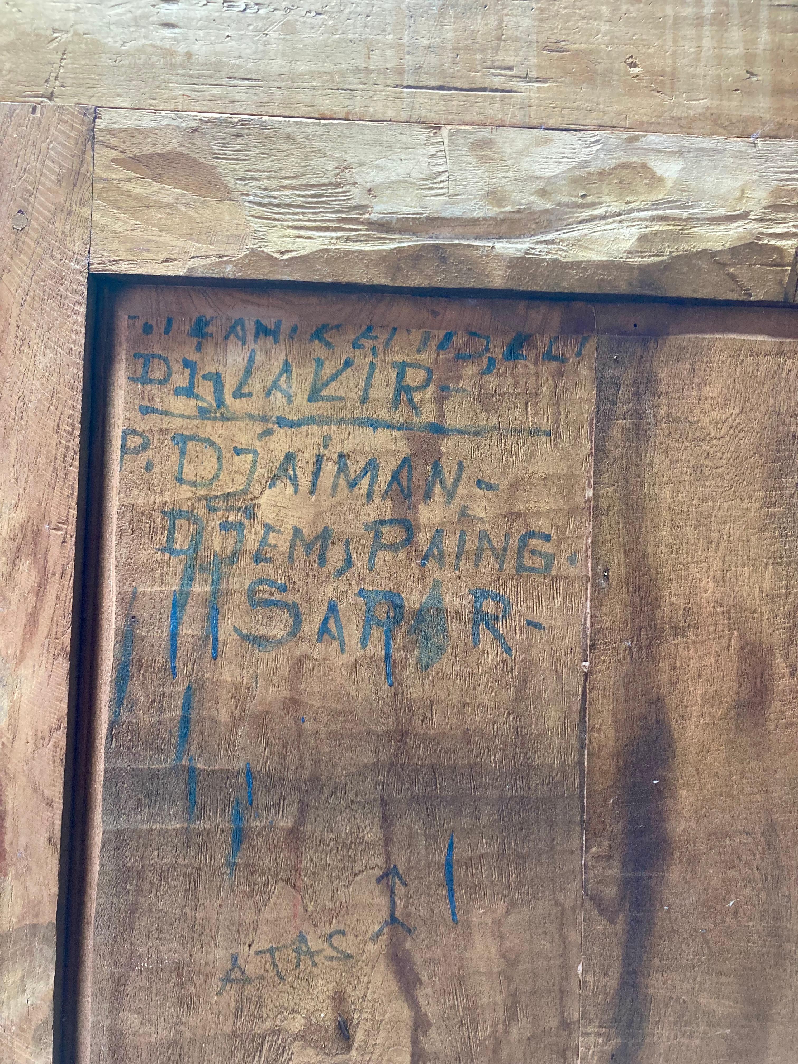 Armario de Madera de Teca Estilo Colonial Holandés Antiguo de 1800 en venta 6