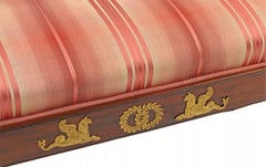 1800's Antique Empire Style, Ormolu-Mounted, Mahogany, Chaise Lounge!