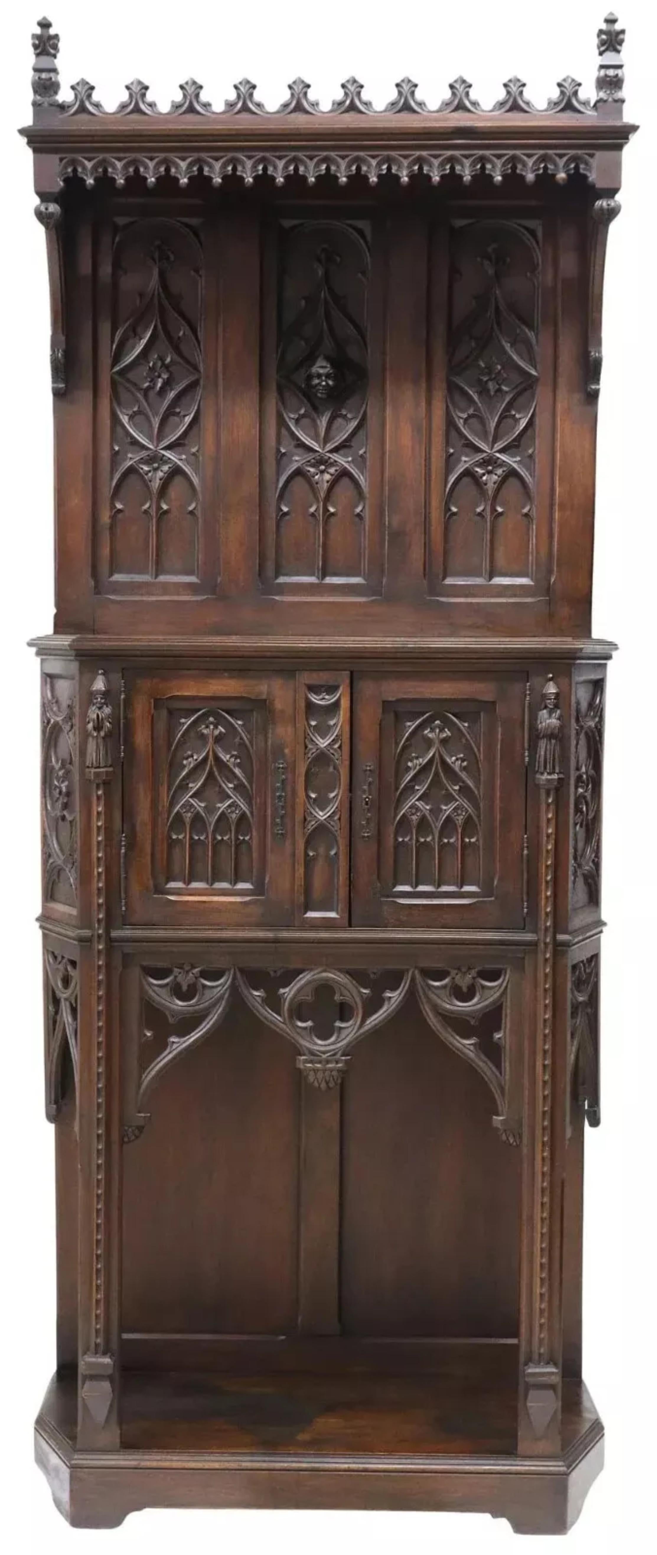 ¡Impresionante armario gótico francés antiguo del siglo XIX, de roble tallado, con cresta y credencial!

Armario Credencial Antiguo, Renacimiento Gótico Francés, Roble Tallado, Siglo XIX, ¡¡¡1800!!!

Adopta el encanto del siglo XIX con esta