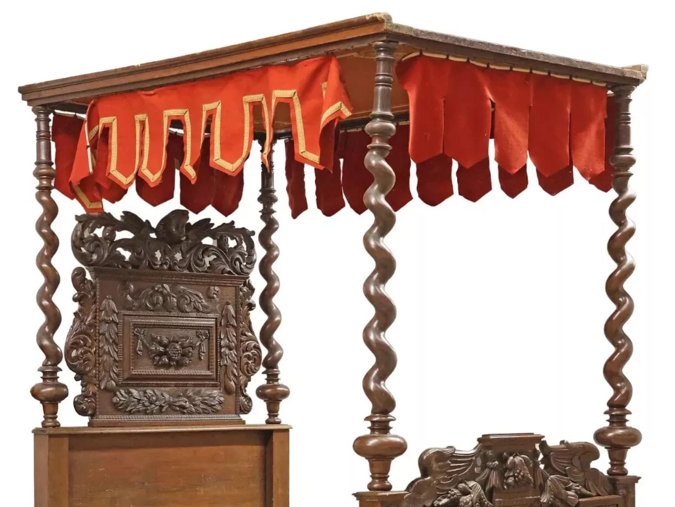 ¡Impresionante cama de ensueño de roble tallado del Renacimiento francés antiguo de 1800!

Precioso Antique French Renacimiento, Tallado,  Cama de cuatro postes de roble, 1800, siglo XIX

Fabricada con la sofisticación del pasado, esta cama