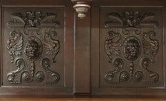 1800's Antique French Renaissance Revival, Carved Oak, Shelf, Drawers, Cupboard!