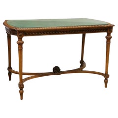 1800's Antique Louis XVI Style, Glass-Top, Walnut, Rectangle, Salon Table!!