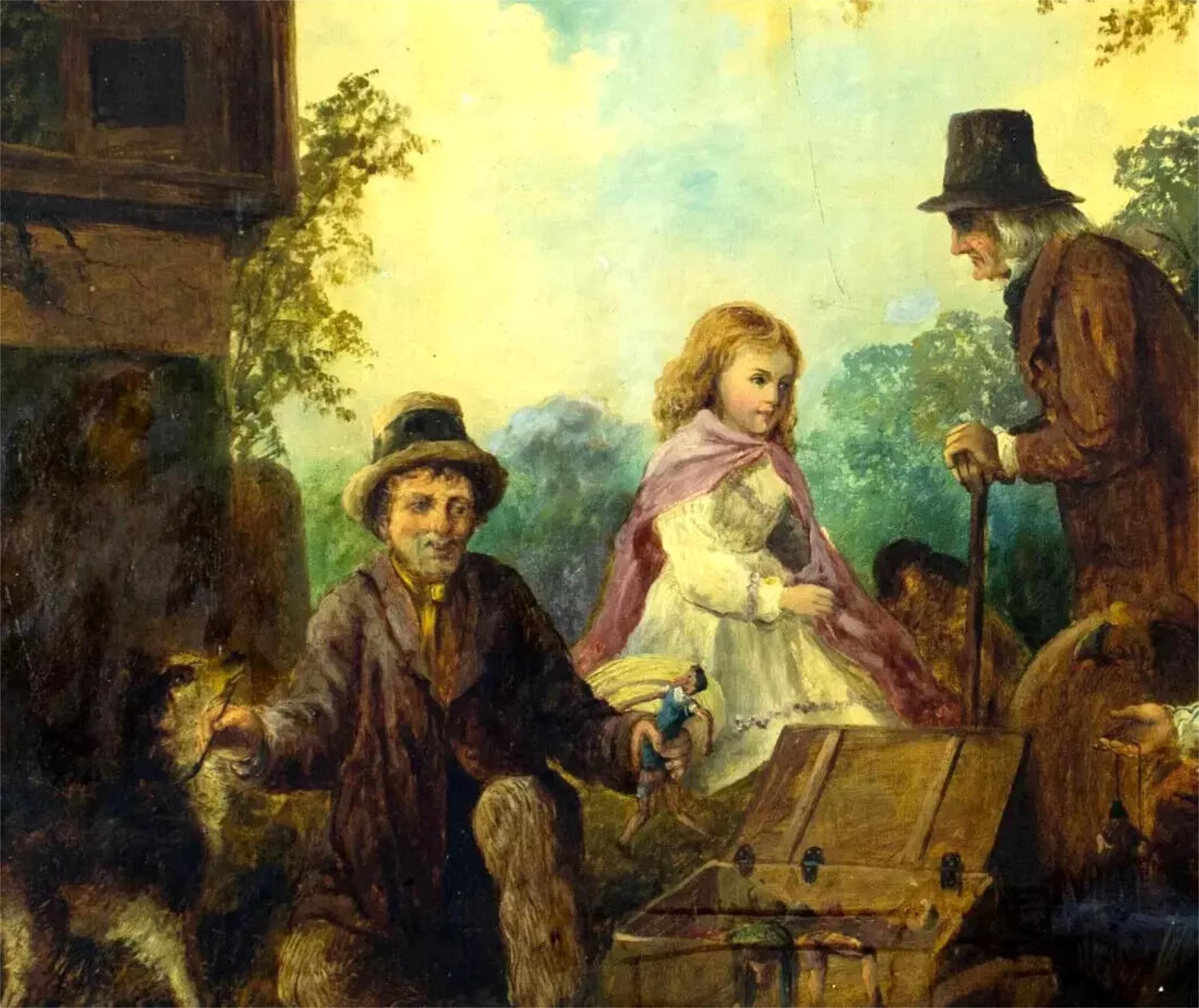 Canvas 1800s Antique  