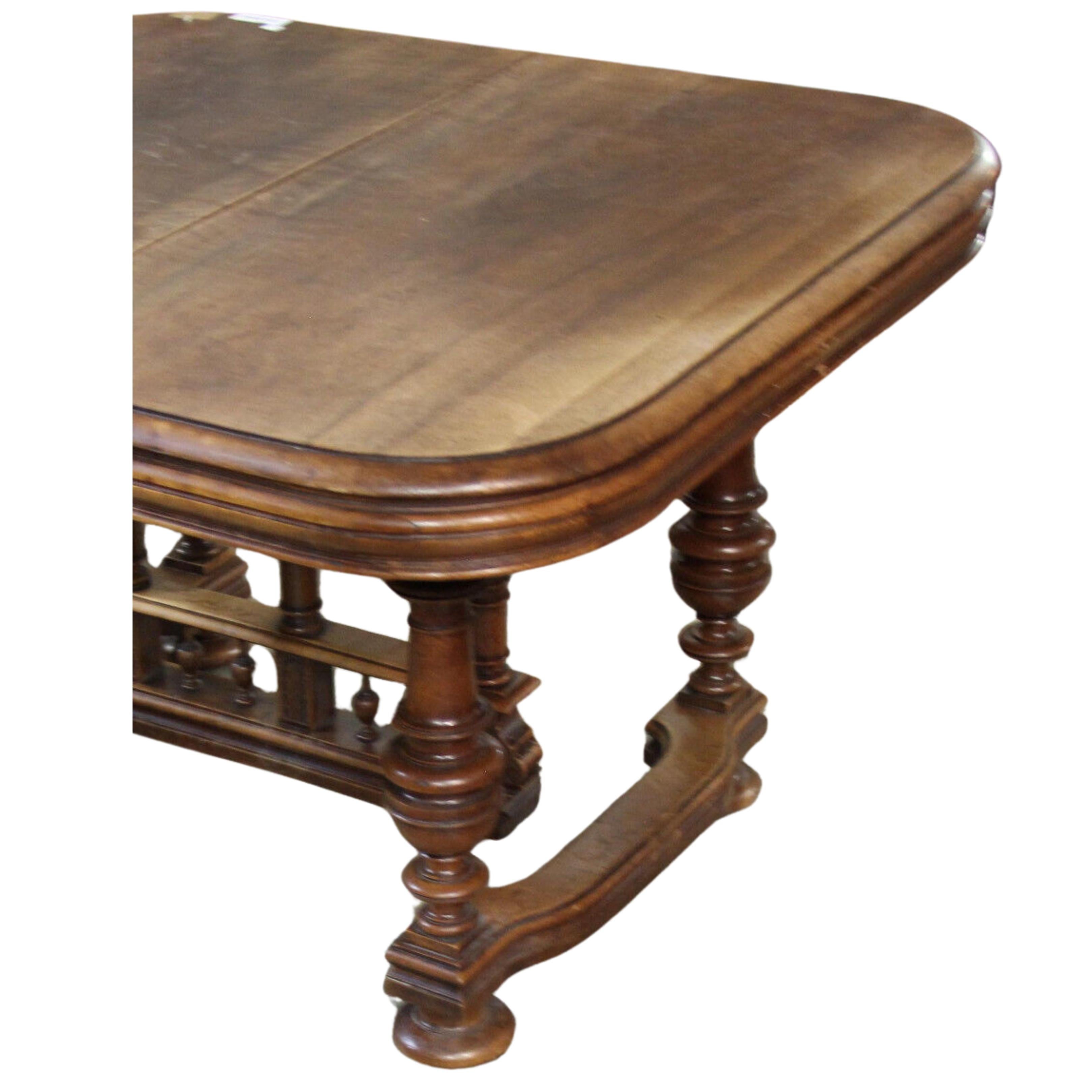 1800's Antique  Square, French, Dark Wood Tones, Dining Table! For Sale 3