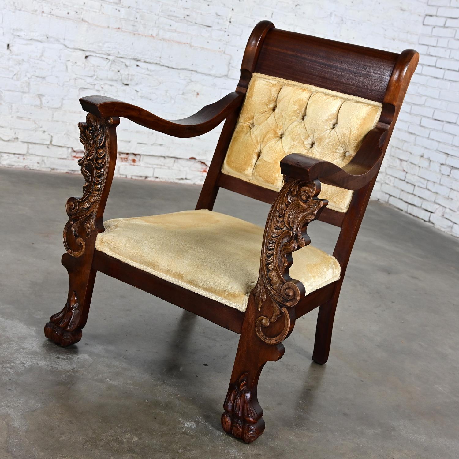 antique chairs with claw feet