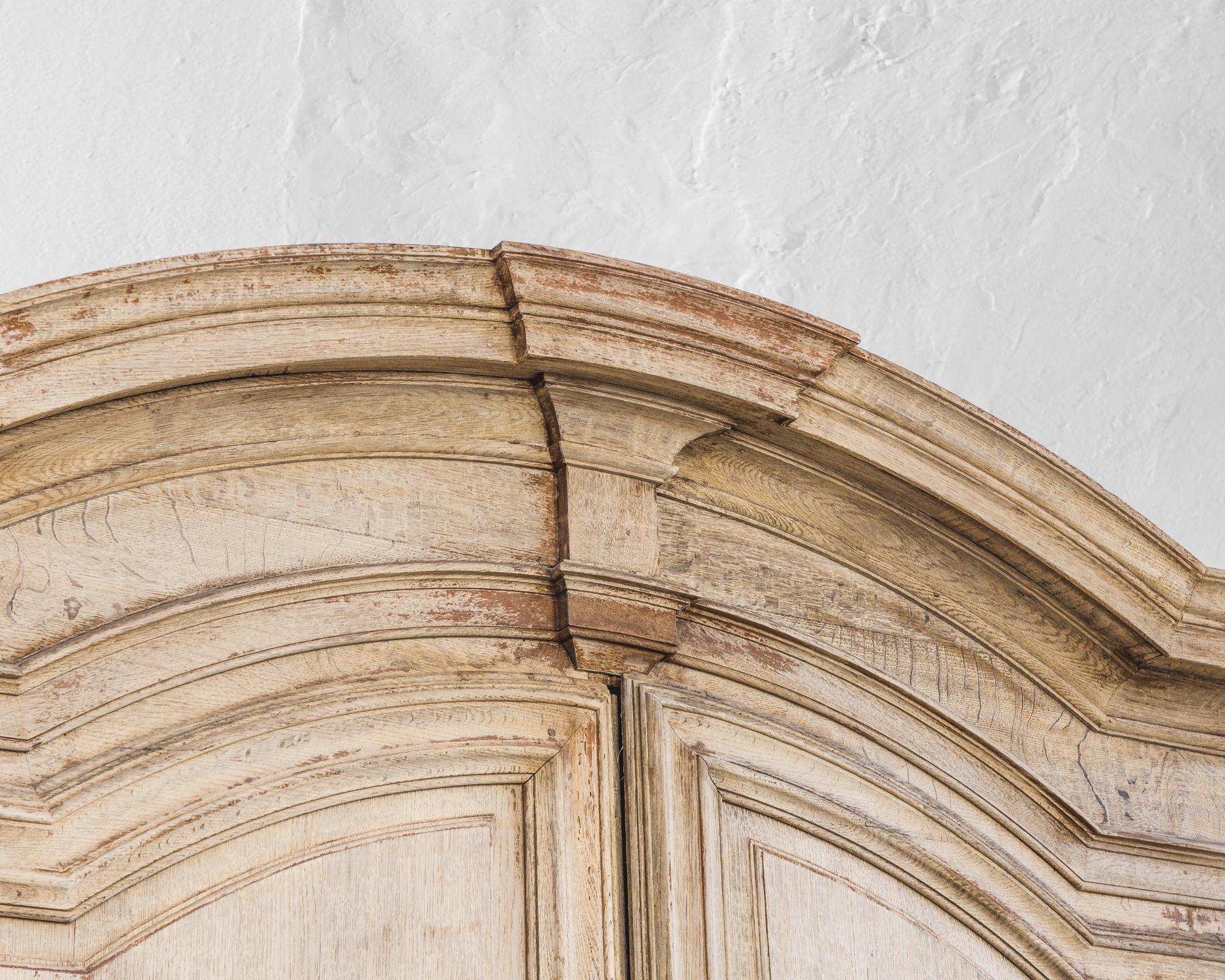 19th Century 1800s Belgian Oak Armoire