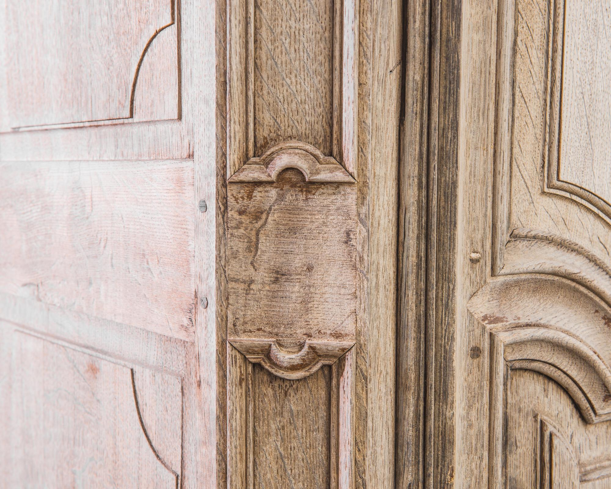 1800s Belgian Oak Armoire 1