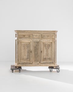 Buffet en chêne rococo belge des années 1800