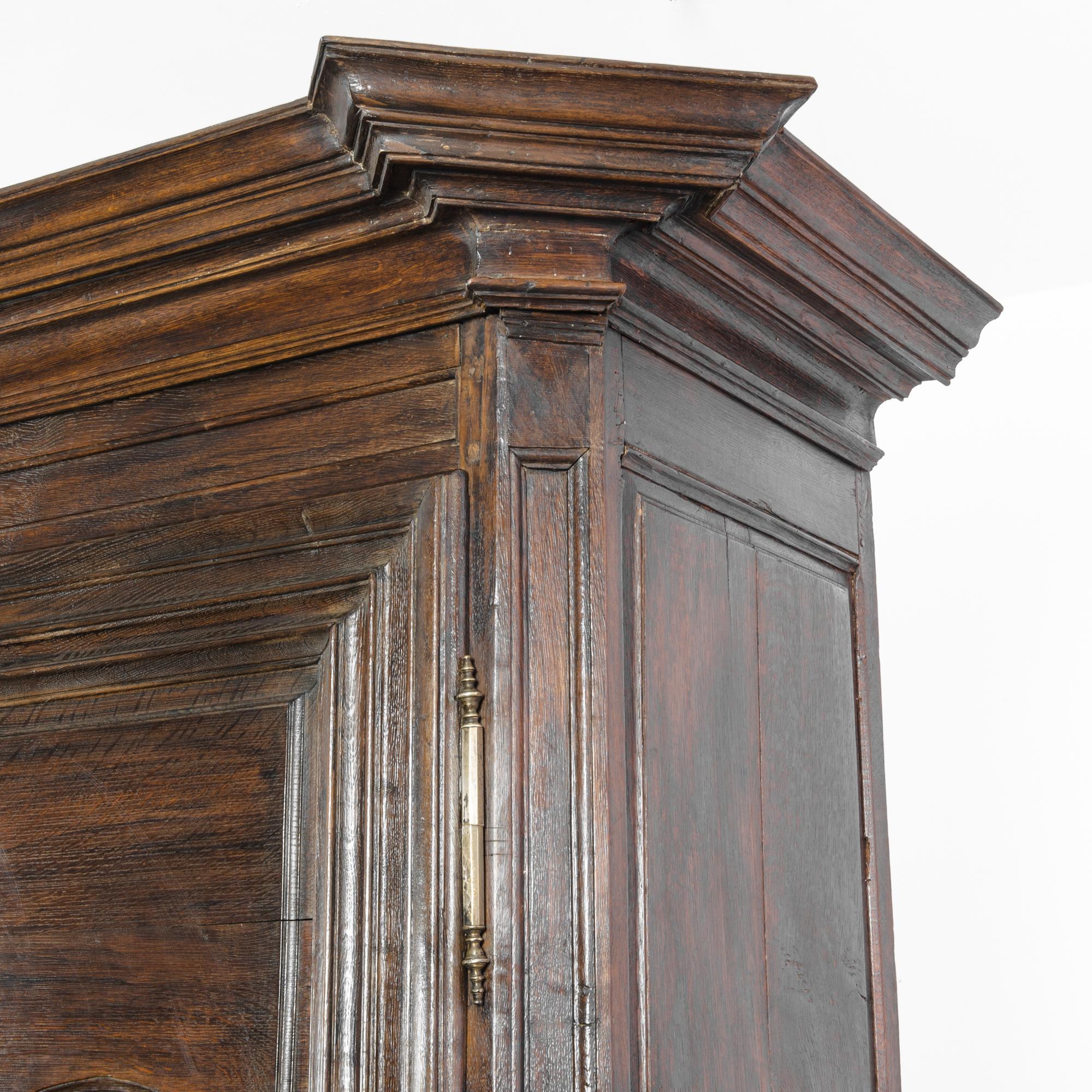 1800s Belgian Wooden Armoire with Original Patina 3