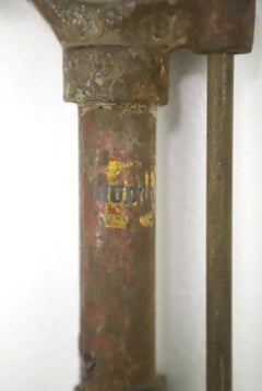 1800s Cast Iron Farm Well Hand Pump with Handle Piston