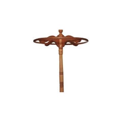 1800s Clothing Store Carousel Coat Brown Wood Rack