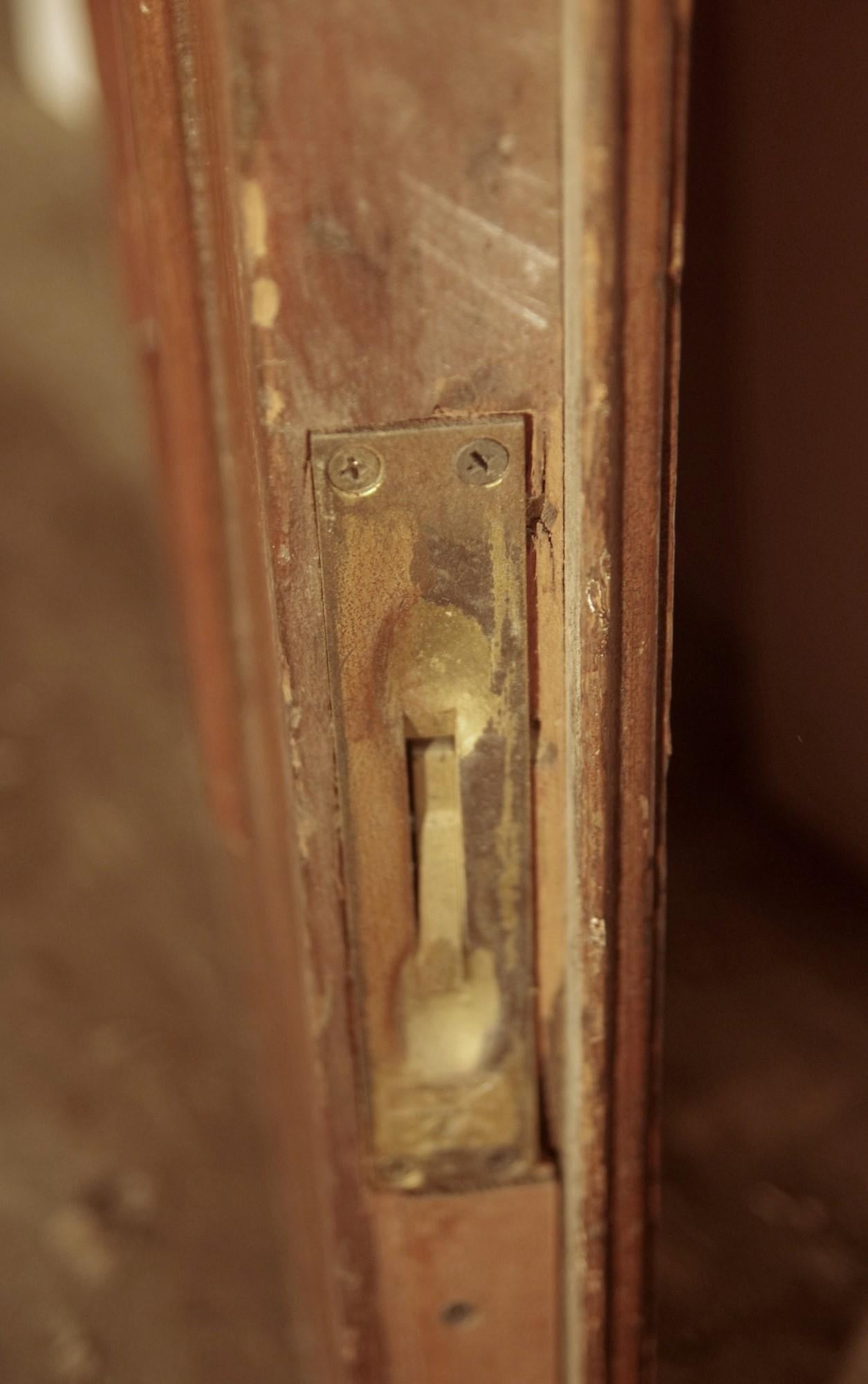 1800s Double 4 Pane Wood Door Set In Good Condition In New York, NY