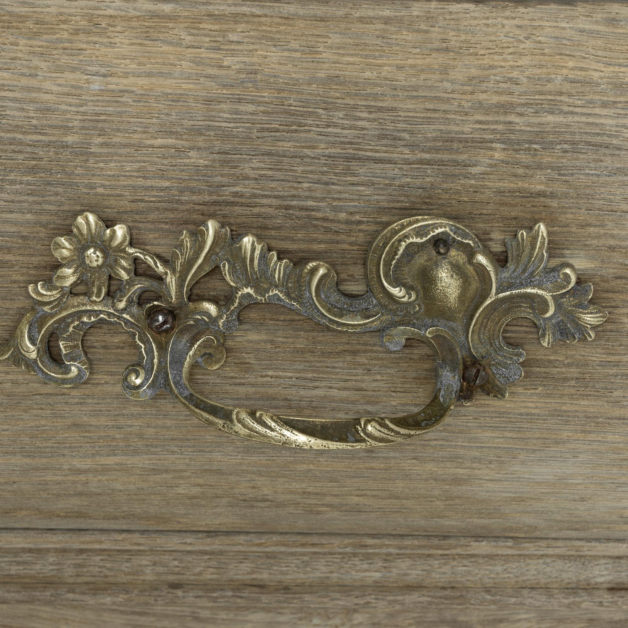 Baroque 1800s Dutch Antique Oak Cabinet