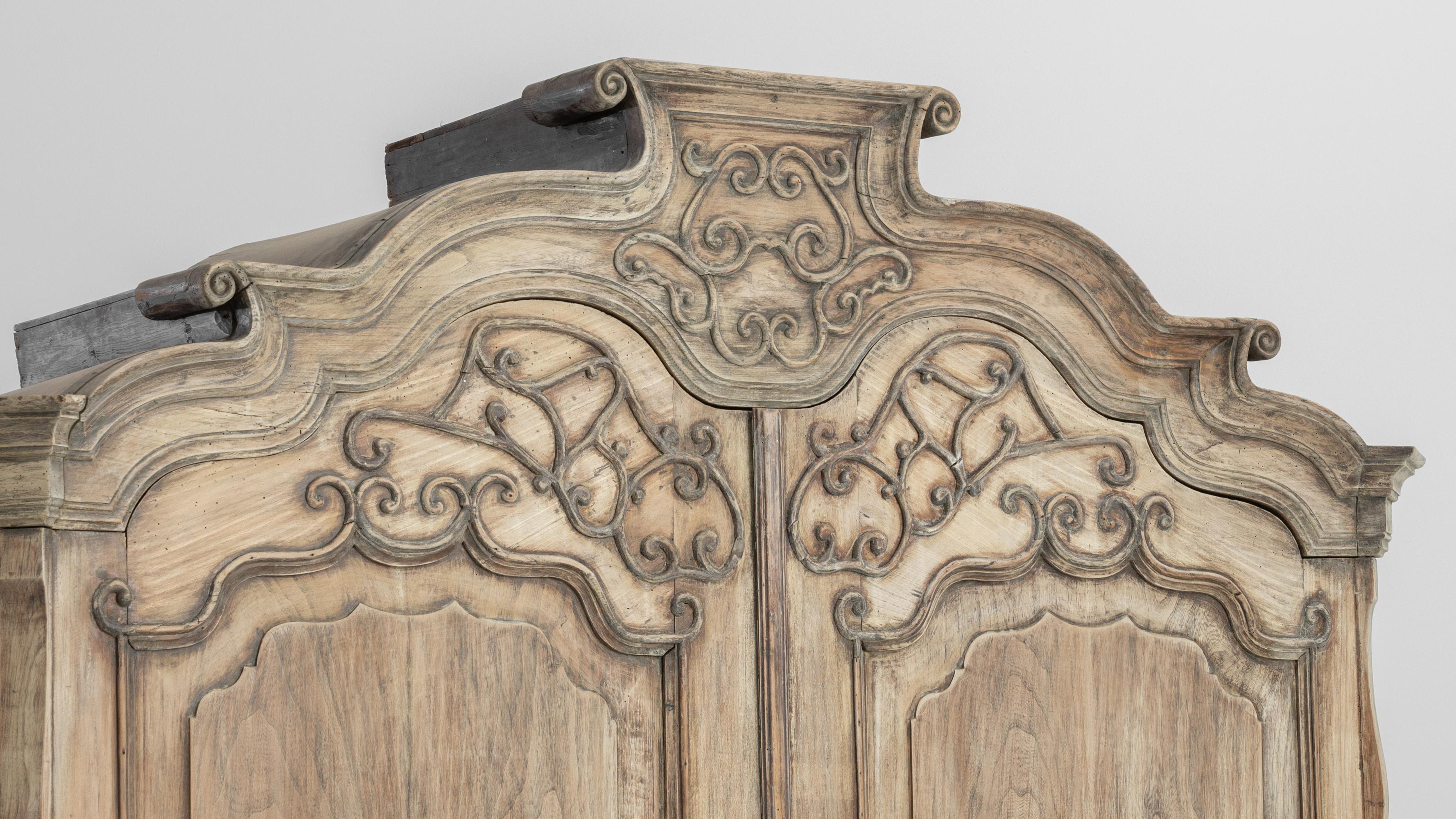 1800s Dutch Antique Wooden Cabinet 3