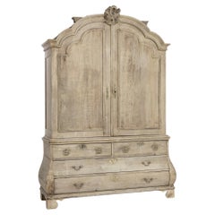 Antique 1800s, Dutch Baroque Oak Cabinet