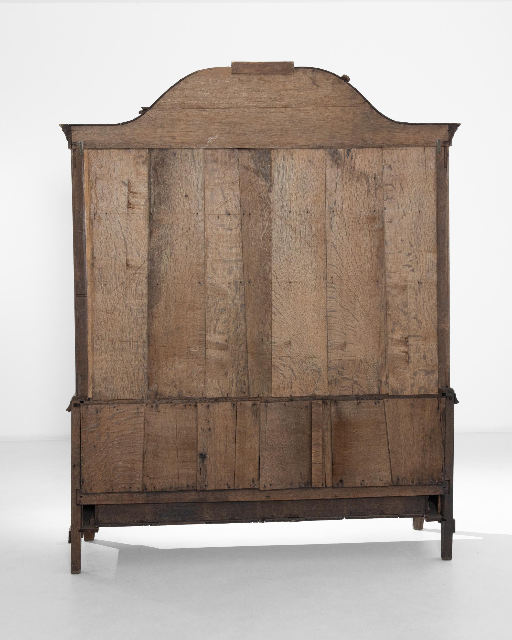 1800s Dutch Bleached Oak Cabinet 4