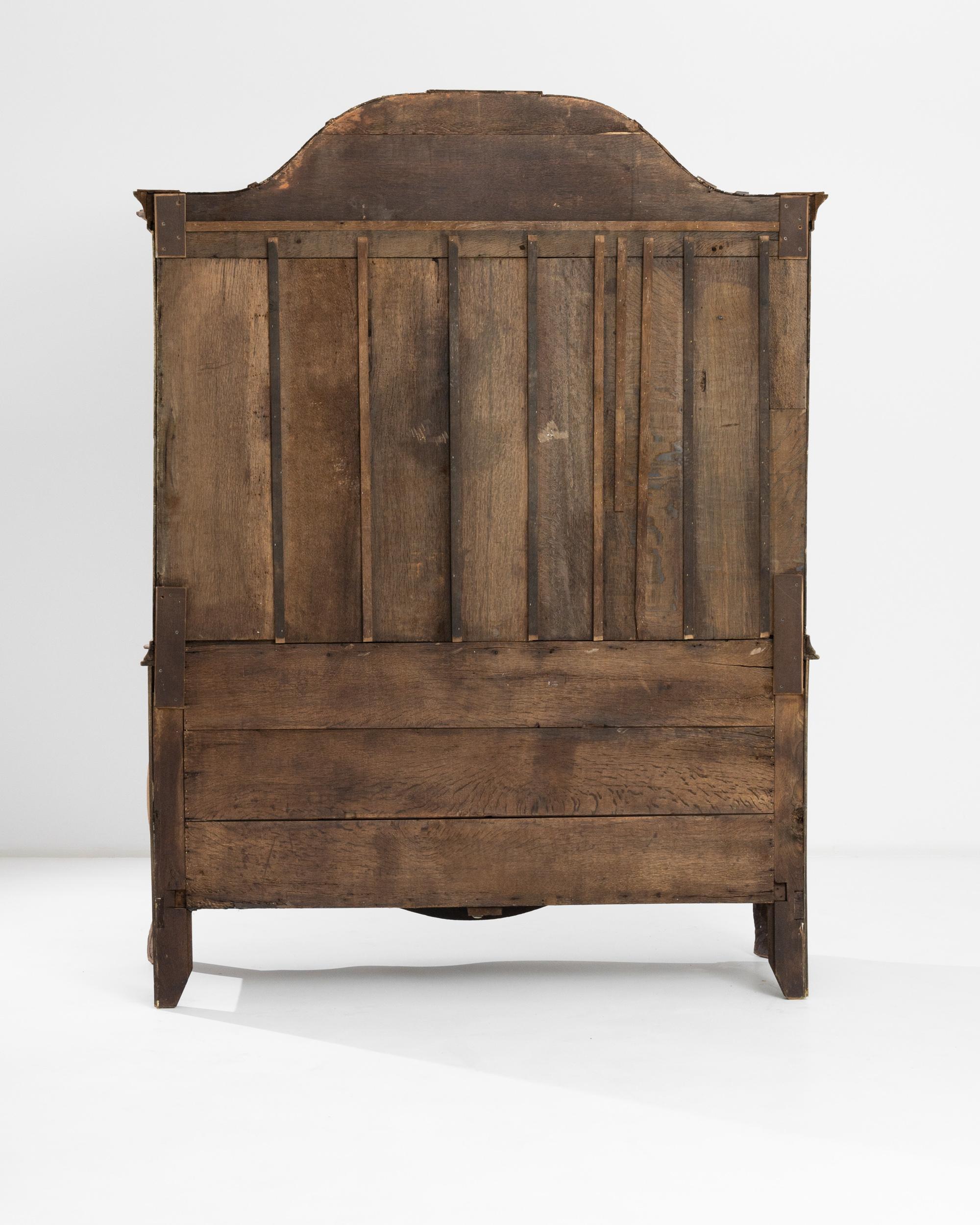 1800s Dutch Bleached Oak Cabinet 3