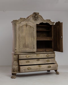 1800s, Dutch Oak Cabinet