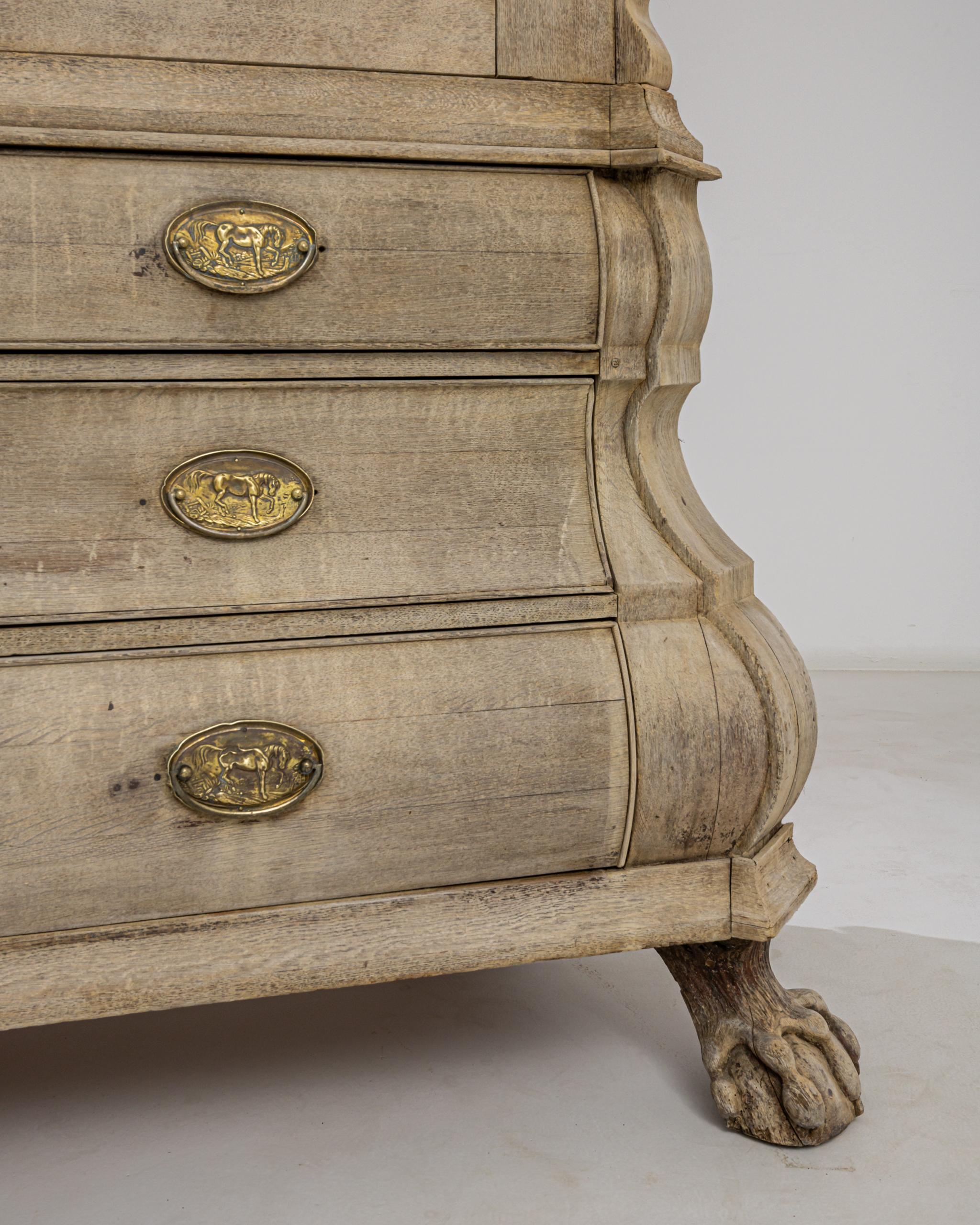 1800s, Dutch Oak Cabinet 1