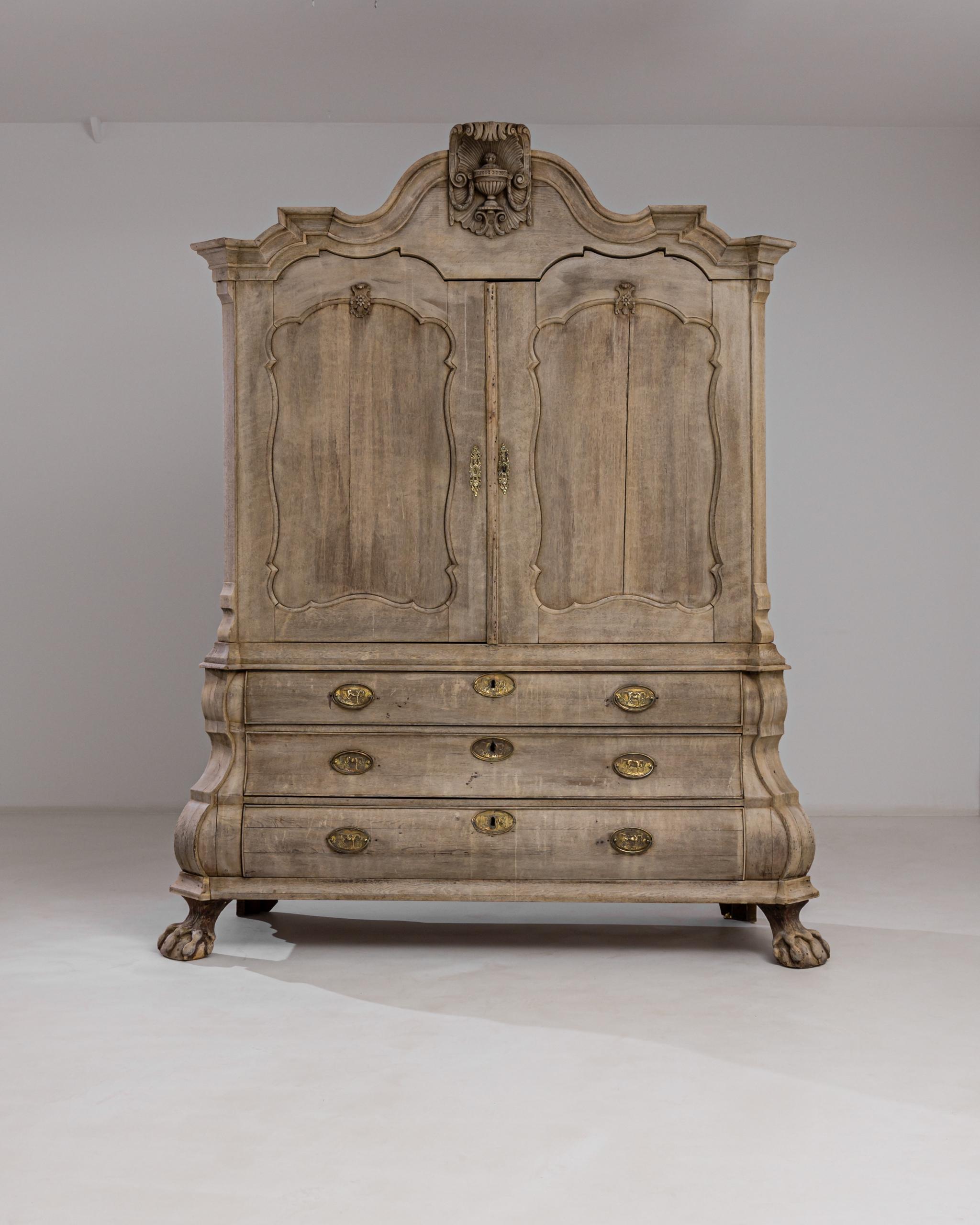 1800s, Dutch Oak Cabinet 4